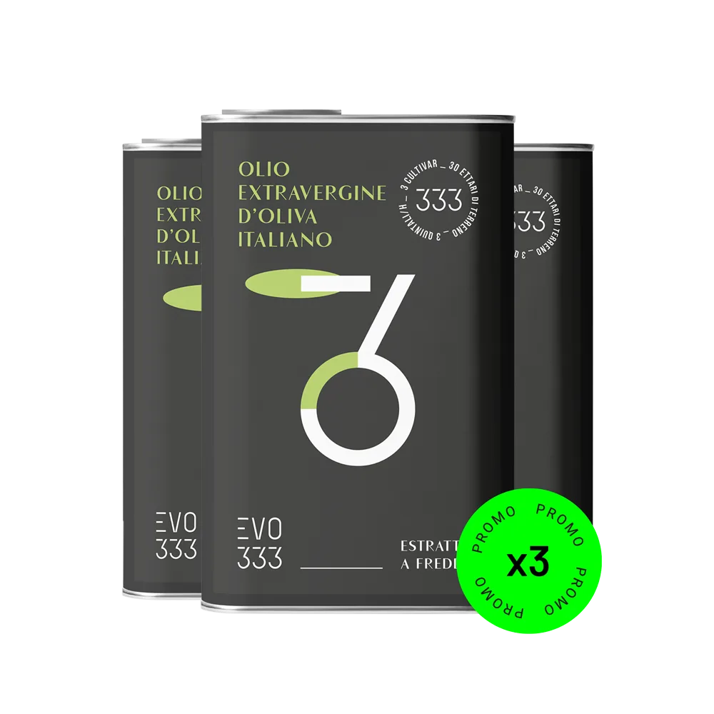 3 packs of 3 cans of 100% Italian extra virgin olive oil (500 ml)